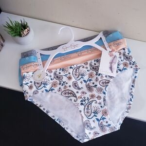 JESSICA SIMPSON NWT GIRLS Seamless Bikini - Multi - Pack Of 4 - XL